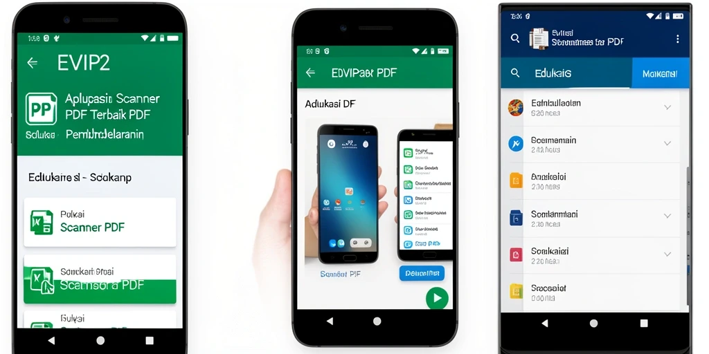 Antarmuka EVIP2 menampilkan fungsi pemindaian PDF yang efisien dan user-friendly.