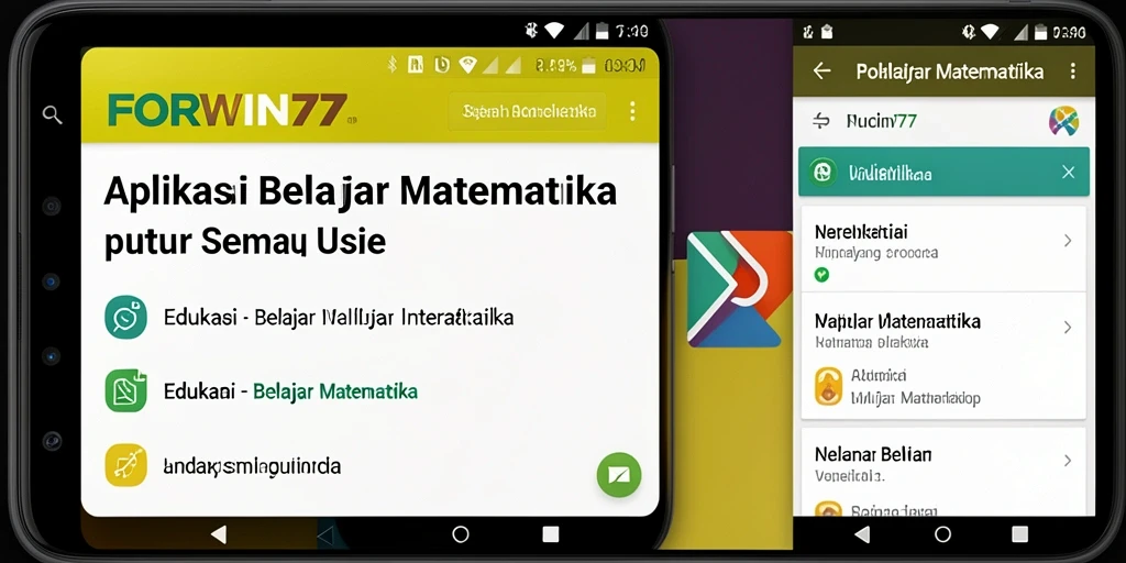 Tampilan antarmuka aplikasi FORWIN77 yang interaktif dan menarik.