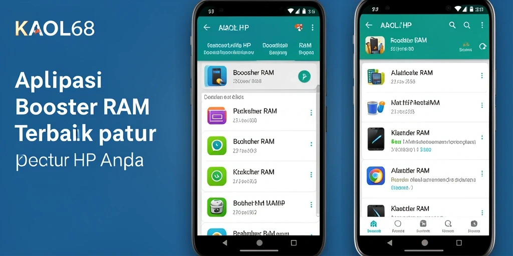 Antarmuka KAOL68 yang intuitif dan fungsional.
