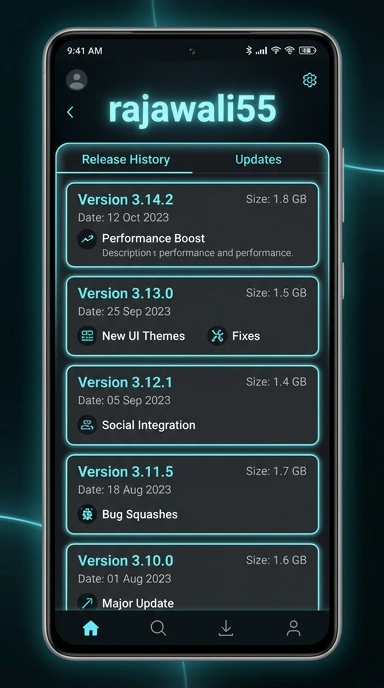 Riwayat Versi Rajawali55 untuk Pengguna Android